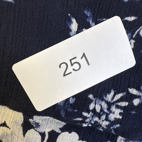 J Jill navy floral dress size small preowned - Picture 10 of 10